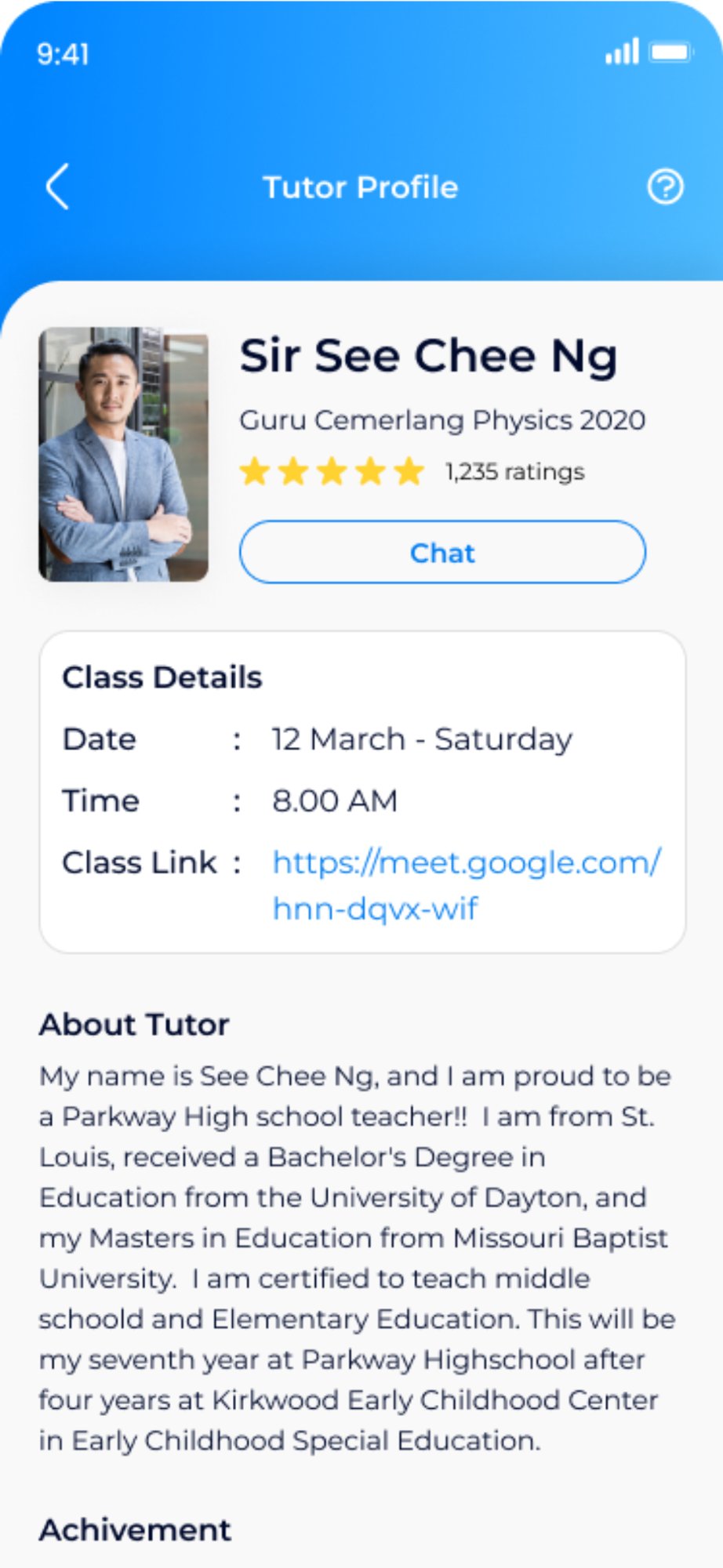 Profil Tutor